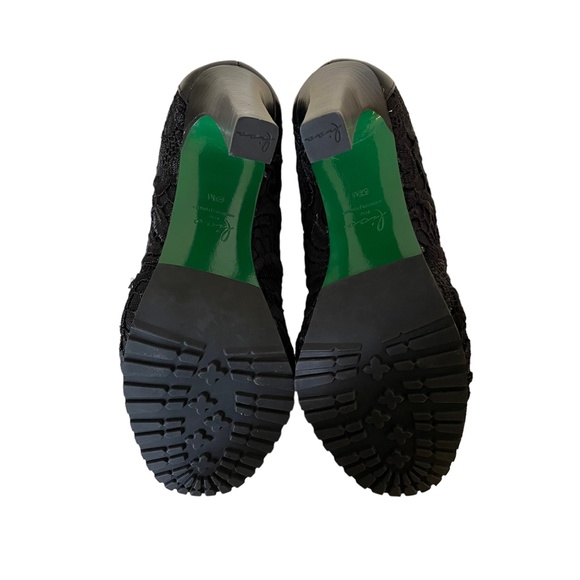 Lisa for Donald Pilner Rawna High Heels in Black Textured Fabric NWOT Size 6.5 - Picture 7 of 9